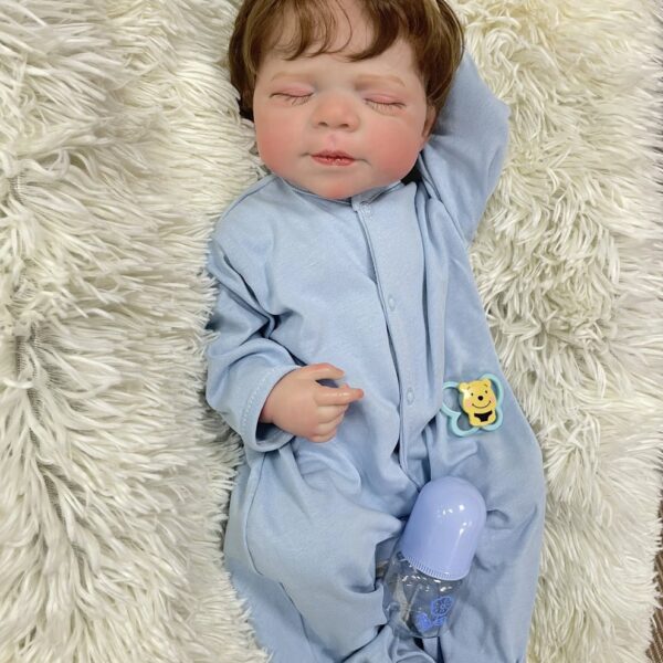 Realistic Reborn Baby Doll Pascale Newborn Sleeping - 48cm Lifelike Premium Silicone Doll